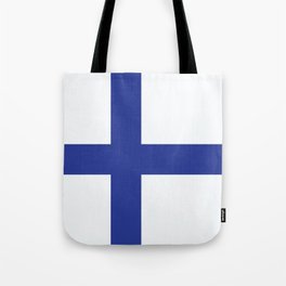 Finland Flag Print Finns Country Pride Patriotic Pattern Tote Bag