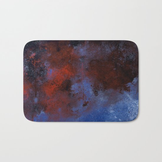 Turmoil - Acrylic Abstract Painting Bath Mat
