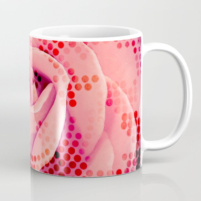 Pink cyber rose Coffee Mug