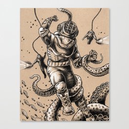 Danger Dive Canvas Print