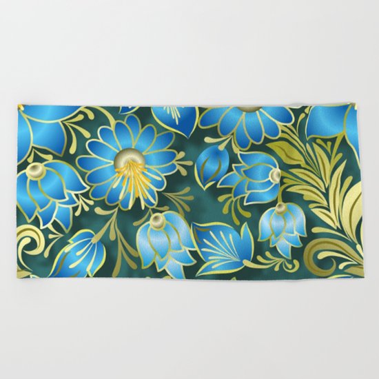 Shabby flowers #15 Beach Towel
