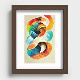 Water and Fire Recessed Framed Print