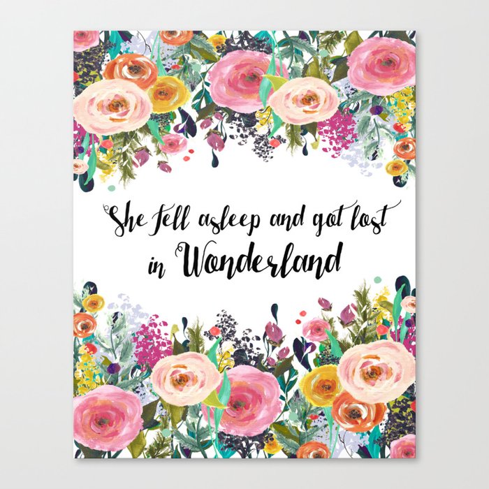 Alice in Wonderland Nursery Canvas Print