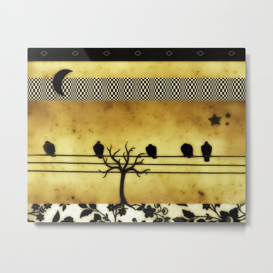 Under The Crescent Moon Metal Print