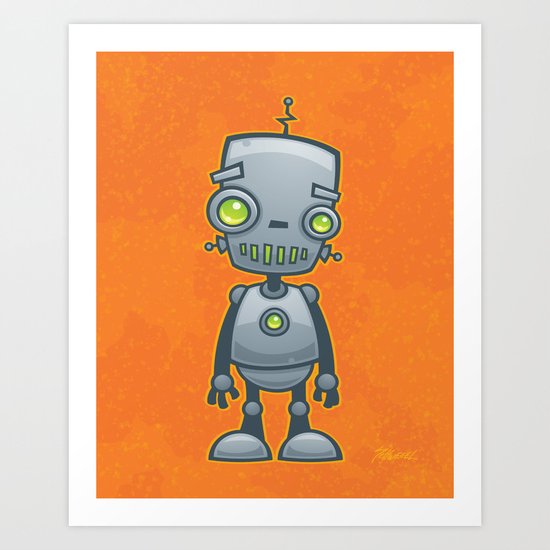 Silly Robot Art Print