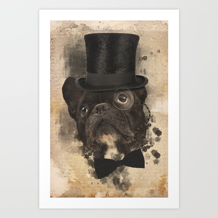 French Bulldog- Gentleman Art Print