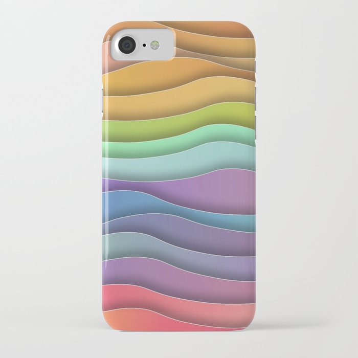 Great Waves, Rainbow iPhone Case