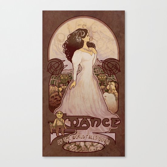 As the World Falls Down Canvas Print
