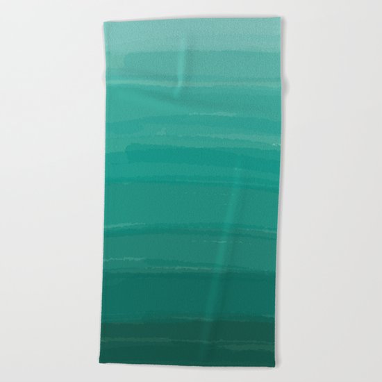 Sea Foam Dream Ombre Beach Towel