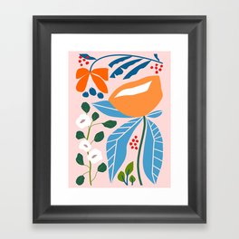 Spring Abstract Florals Framed Art Print