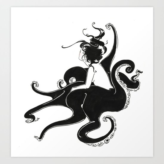 Mermaid Art: Mermaid I Art Print