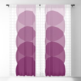 Grid retro color shapes 18 Blackout Curtain