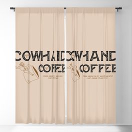 Cowhand Coffee - Rustic Blackout Curtain