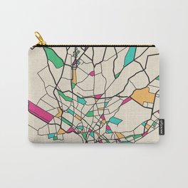 Colorful City Maps: Montevideo, Uruguay Carry-All Pouch | Montevideo, Uruguayan, Housewarming, Uruguay, Map, City, Graphicdesign, Colorful, Straightoutta, Urban 