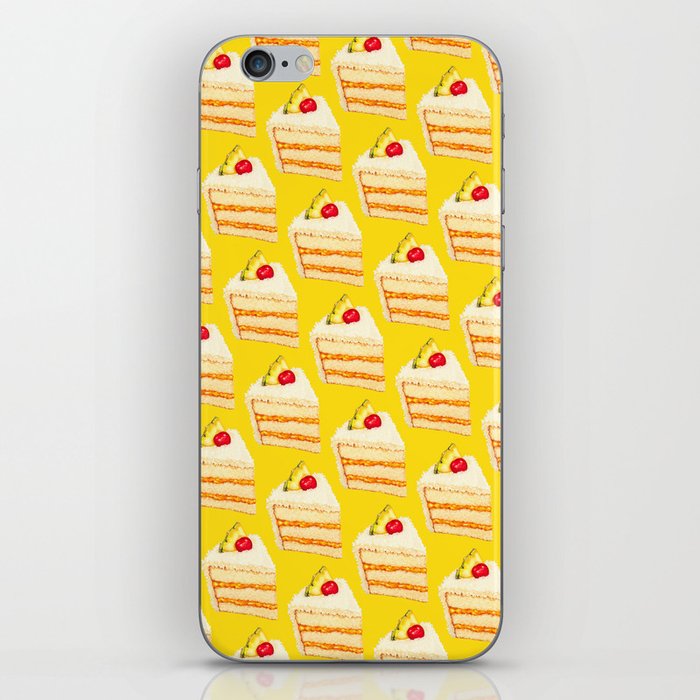 Tropical Cake Pattern - Yellow iPhone Skin