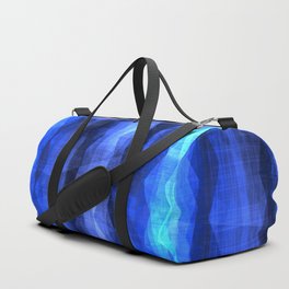 Blue Lavender Very Peri Watercolor Abstract Duffle Bag