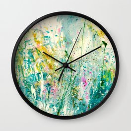 Whispering Meadow 1i by Kathy Morton Stanion Wall Clock