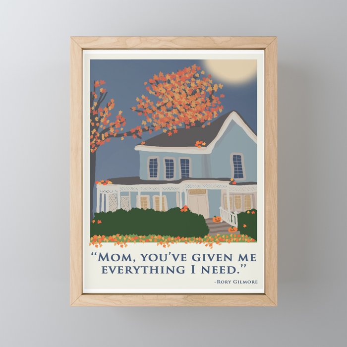 Autumn - Gilmore Girls Framed Mini Art Print