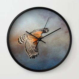 The Raptor's Flight Wall Clock