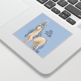 "You Are Strong Enough" Unicorn Sticker