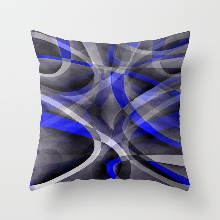 Bright blue throw pillows top