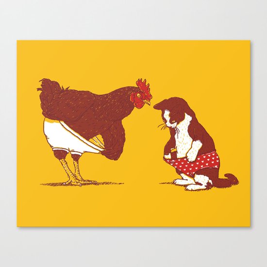 Show me yours and I'll show you mine Canvas Print