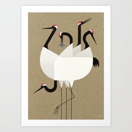 Cranes (2017) Art Print
