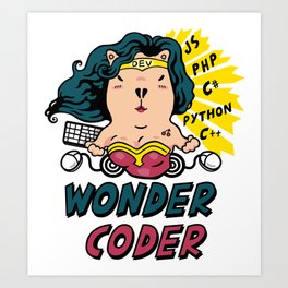 Wonder Coder No.2 Art Print