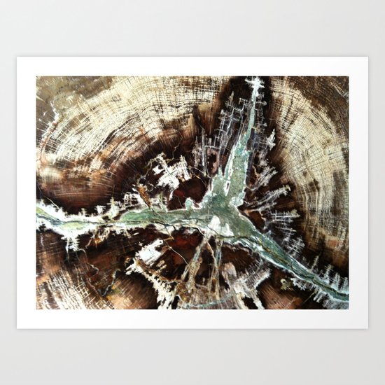 Green Vein Art Print