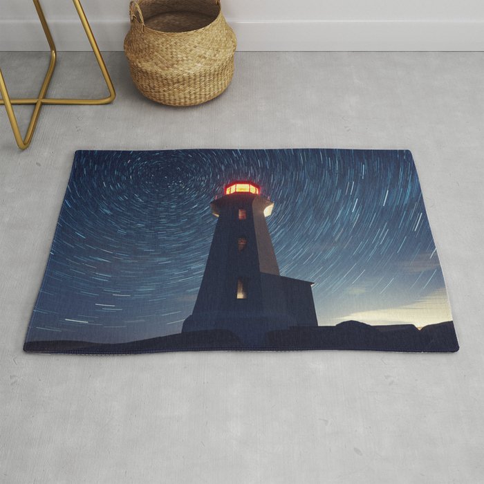 Lighthouse in the Stars Rug
