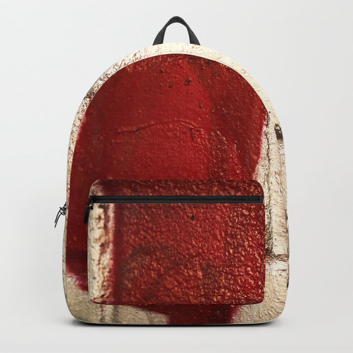Shiny Silver Spray Paint Background Red And Black Line Urban Art Shiny Silver Spray Paint Background Red And Black Line Urban Art Backpack