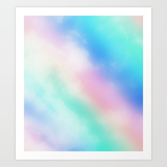 Rainbow Pastel Art Print