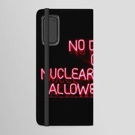 No Drugs Or Nuclear weapons Allowed Inside | Funny Neon Sign Android Wallet Case