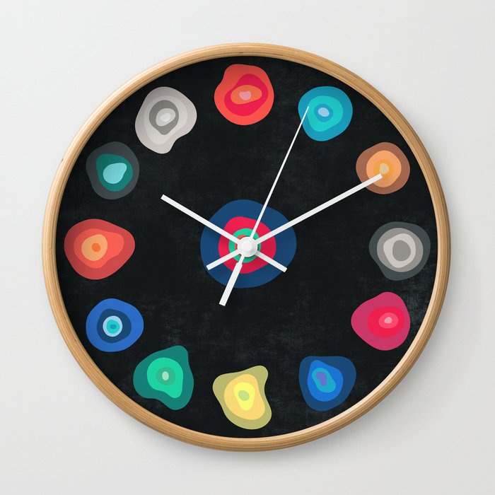 CELLS Wall Clock by THE USUAL DESIGNERS Society6