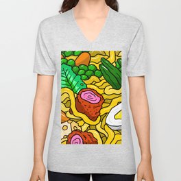 noodles, food art. V Neck T Shirt