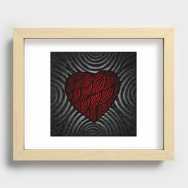 heart Recessed Framed Print