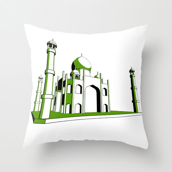 Taj Mahal Throw Pillow