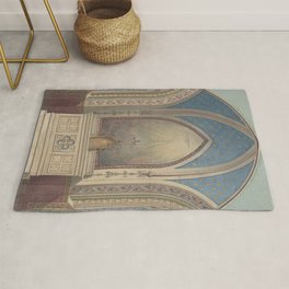 Vintage Design for Altar, Saint Clotilde by Jules Lachaise and Eugène Pierre Gourdet Rug