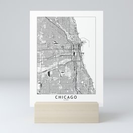 Chicago Map Mini Art Print
