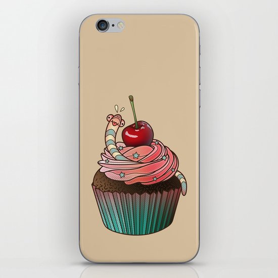 SWEET WORMS 1 - cupcake iPhone & iPod Skin