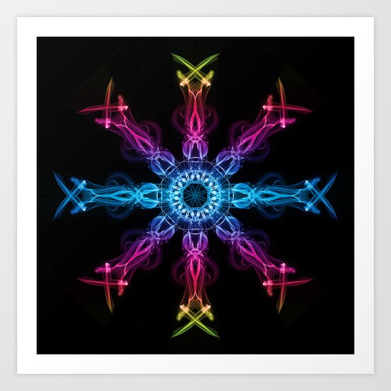 Smoke Wheel 1 Art Print