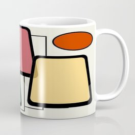 Mid-Century Modern Art Landscape 1.1 Coffee Mug | Graphicdesign, Retro, Popart, Mid Centurymodern, 1960, Mid Centuryart, Midcenturymodern, Midcenturyart, Kitchen, Mid Century 