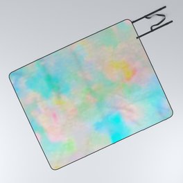 Watercolor Opal Picnic Blanket