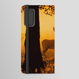 Deer in a danish forest Android Wallet Case