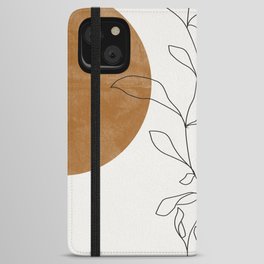 Abstract Plant iPhone Wallet Case
