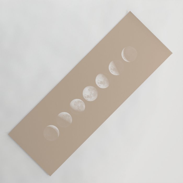 Moon Phases in Peach Yoga Mat
