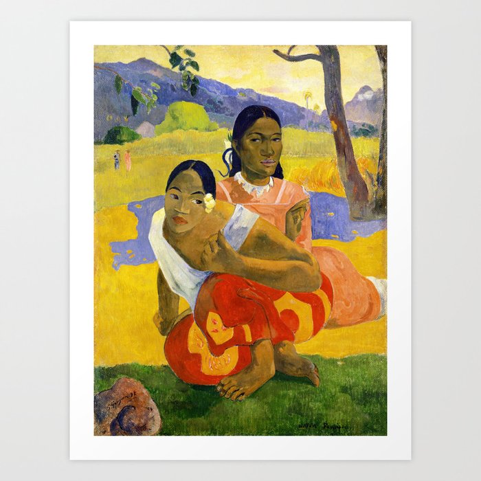 Paul Gauguin - When Will You Marry? / Nafea faa ipoipo Art Print