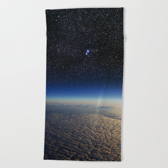 Earth from Space Beach Towel
