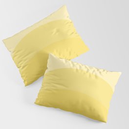 Four Shades of Yellow Curved Pillow Sham