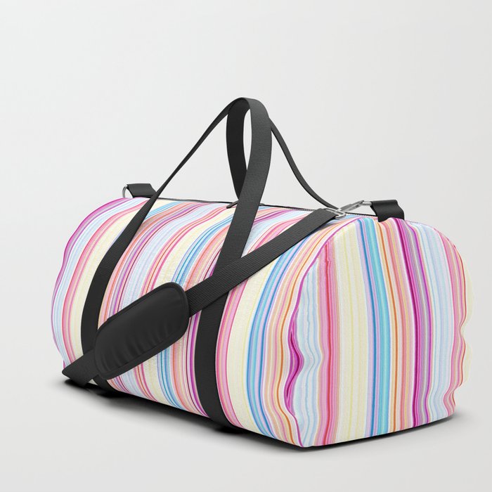 Vertical Stripes 3 Duffle Bag